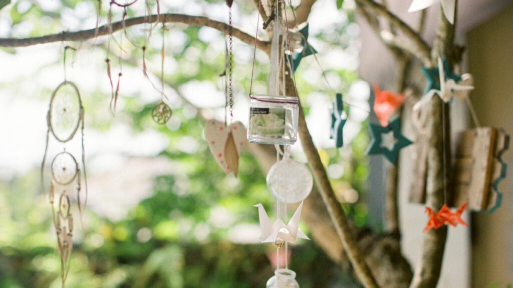Windspiel für den Garten basteln DIY